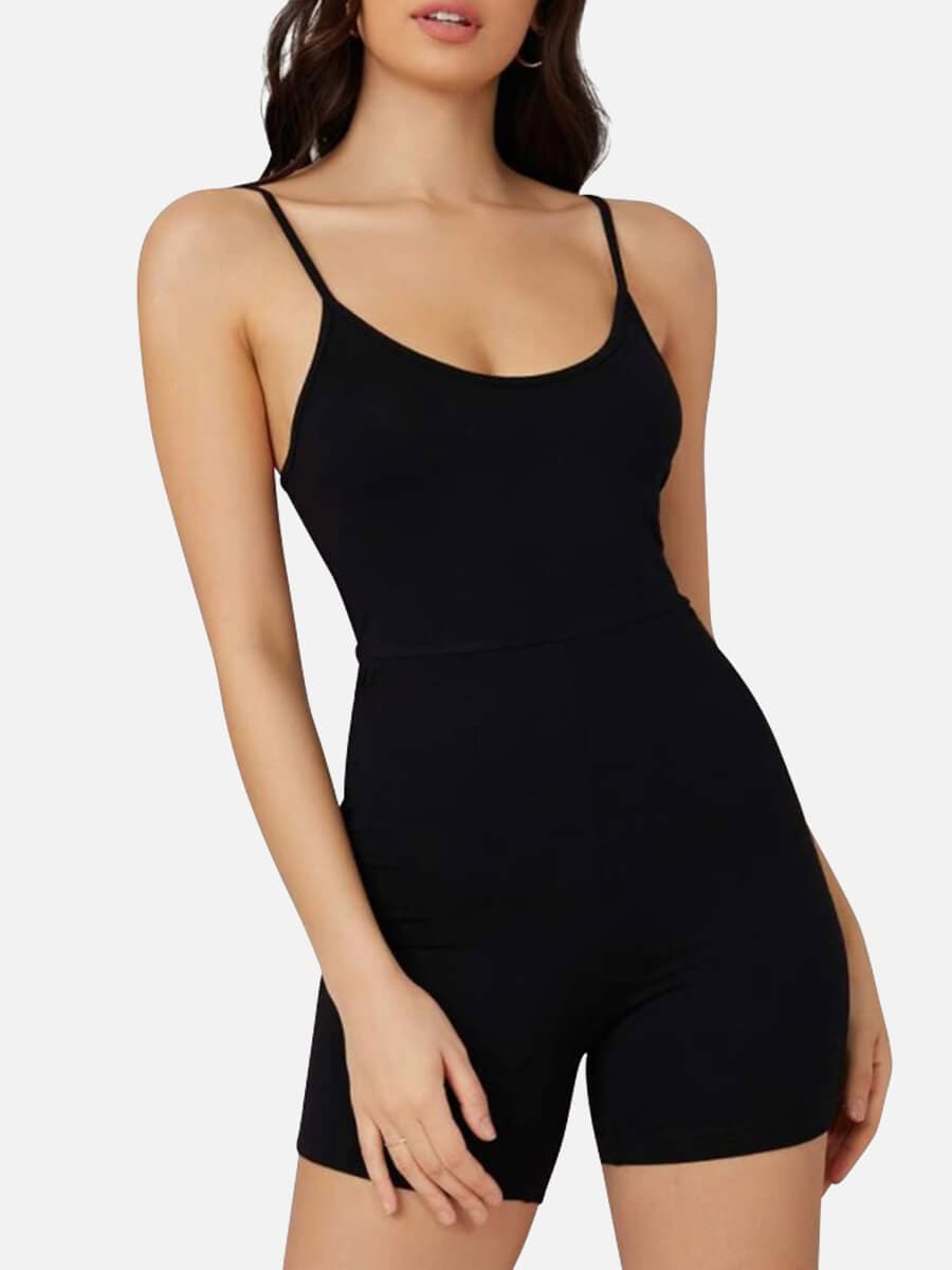 Mid-Thigh Fitness & Shaping Breathable Romper - EliteShapeWear