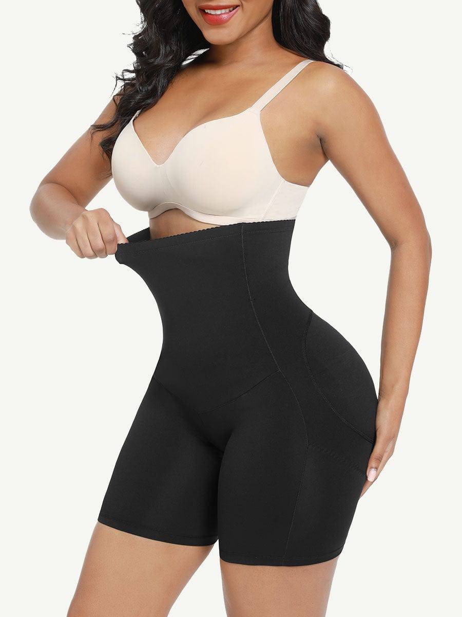 High Waisted Slimming Belly Shaper Shorts Butt Lifter With 2 Steel Bones - EliteShapeWear