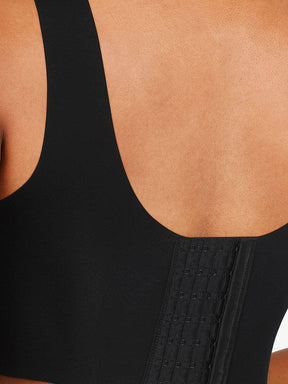 Fitted V-Neck Seamless Bra Tank Top - EliteShapeWear