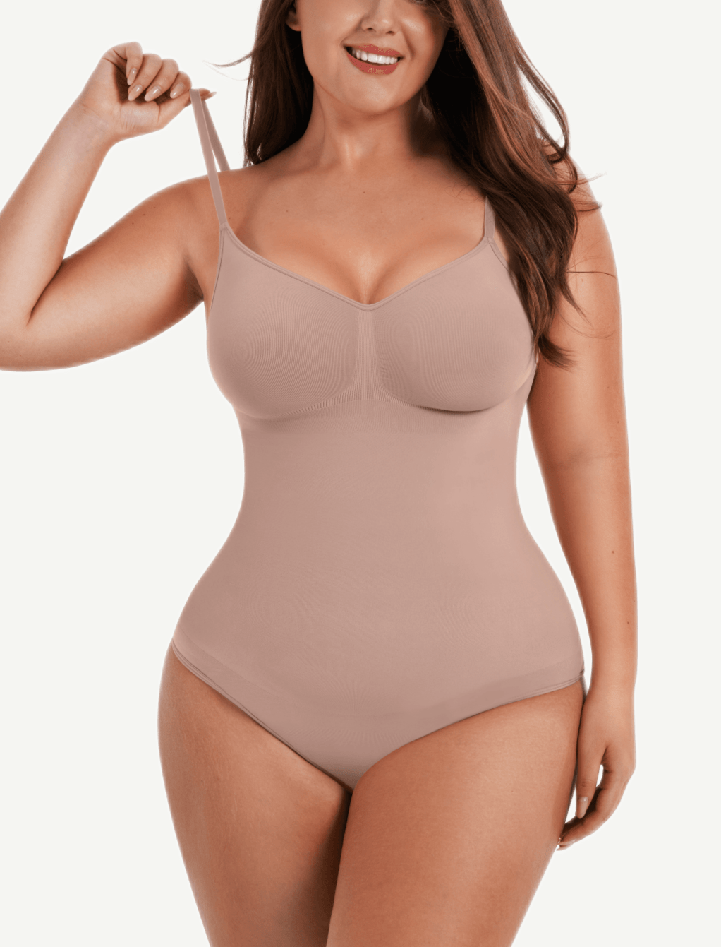 Scultp Covered Bust Jumpsuit Thong Bodysuit - EliteShapeWear