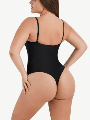 Scultp Covered Bust Jumpsuit Thong Bodysuit - EliteShapeWear