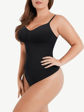 Scultp Covered Bust Jumpsuit Thong Bodysuit - EliteShapeWear