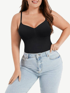 Scultp Covered Bust Jumpsuit Thong Bodysuit - EliteShapeWear