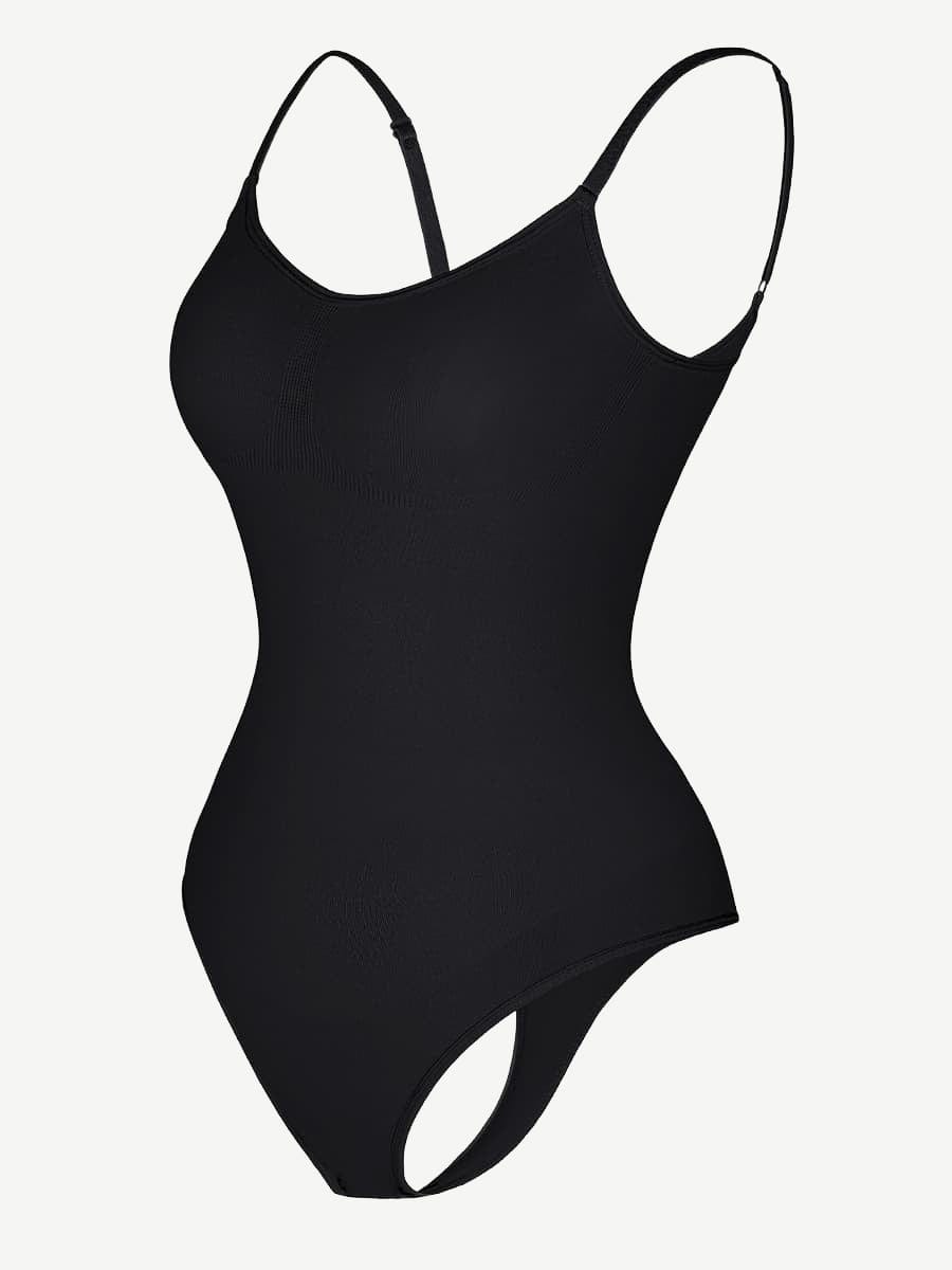 Scultp Covered Bust Jumpsuit Thong Bodysuit - EliteShapeWear