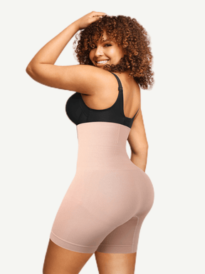 Seamless Double-Layer Tummy Panel 4 Steel Bones Shapewear Shorts - EliteShapeWear