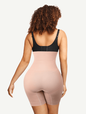 Seamless Double-Layer Tummy Panel 4 Steel Bones Shapewear Shorts - EliteShapeWear