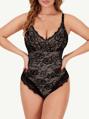 Sexy Lace Breast Support Adjustable Shaper for Bridal Bodysuit - EliteShapeWear