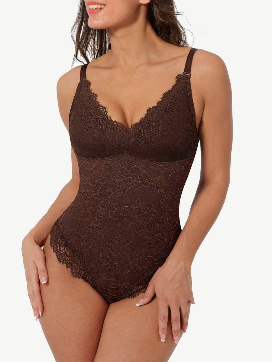 Sexy Lace Breast Support Adjustable Shaper for Bridal Bodysuit - EliteShapeWear