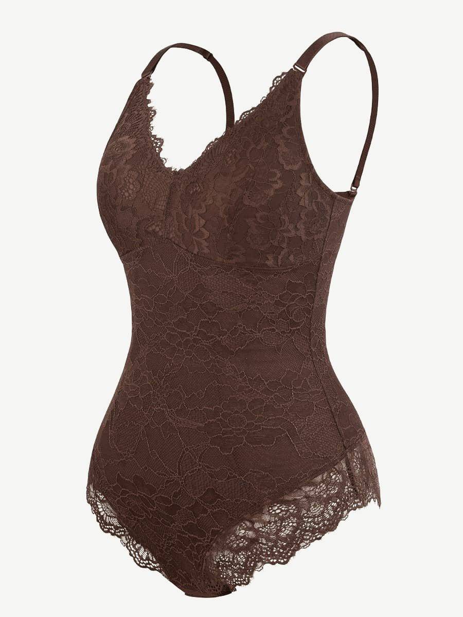 Sexy Lace Breast Support Adjustable Shaper for Bridal Bodysuit - EliteShapeWear