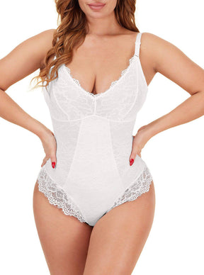 Sexy Lace Breast Support Adjustable Shaper for Bridal Bodysuit - EliteShapeWear