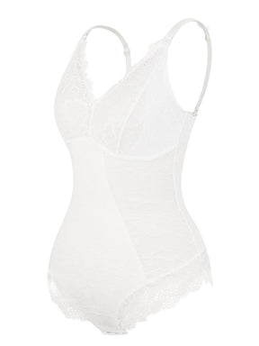 Sexy Lace Breast Support Adjustable Shaper for Bridal Bodysuit - EliteShapeWear