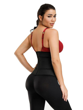 Faddish 3 Rows Hook Single Belt Strengthen Tummy Compression Workout Slimming Waist Trainer - EliteShapeWear