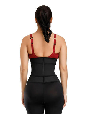 Faddish 3 Rows Hook Single Belt Strengthen Tummy Compression Workout Slimming Waist Trainer - EliteShapeWear