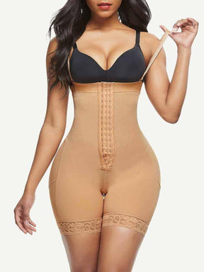 Everyday Shaping Full Body Shaper Fajas Big Size Lace Trim - EliteShapeWear