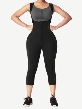 Invisible Black Neoprene Waist And Thigh Trainer Body Shaper Waist Slimmer - EliteShapeWear