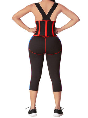 Invisible Black Neoprene Waist And Thigh Trainer Body Shaper Waist Slimmer - EliteShapeWear