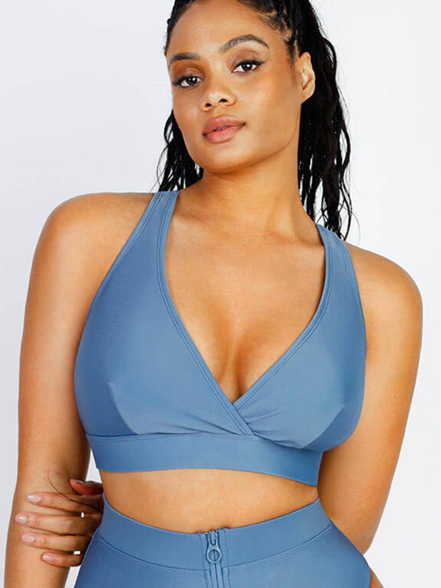 Surplice Neckline Bikini Top - EliteShapeWear