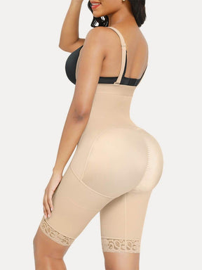 High Waisted Knee Length Fajas Shorts Good Elastic Sexy Spotlight - EliteShapeWear