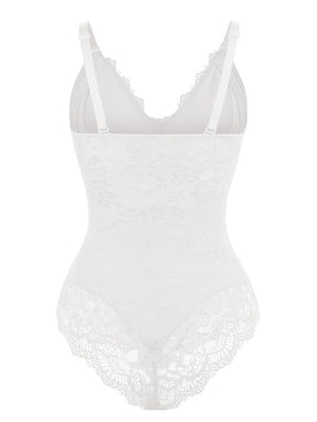 Sexy Lace Breast Support Adjustable Shaper for Bridal Bodysuit - EliteShapeWear