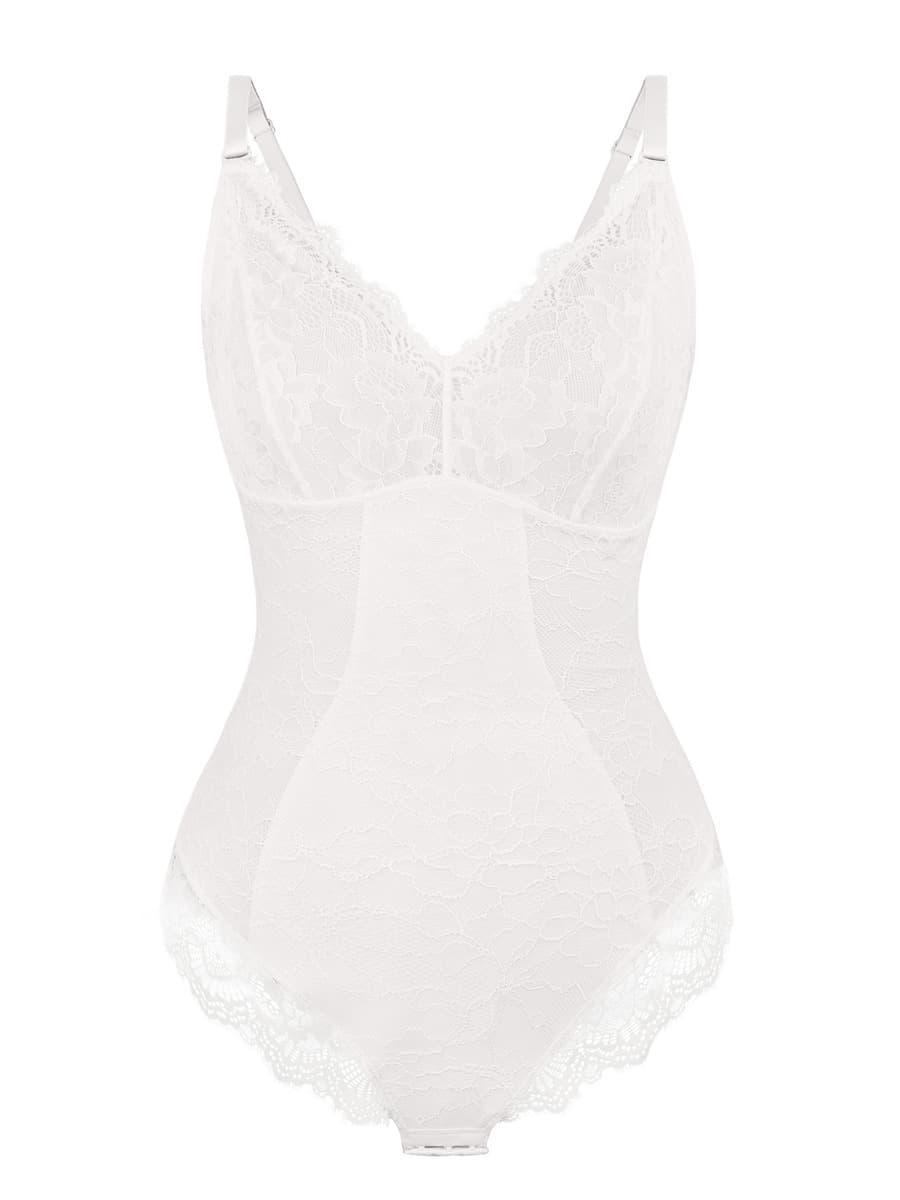 Sexy Lace Breast Support Adjustable Shaper for Bridal Bodysuit - EliteShapeWear