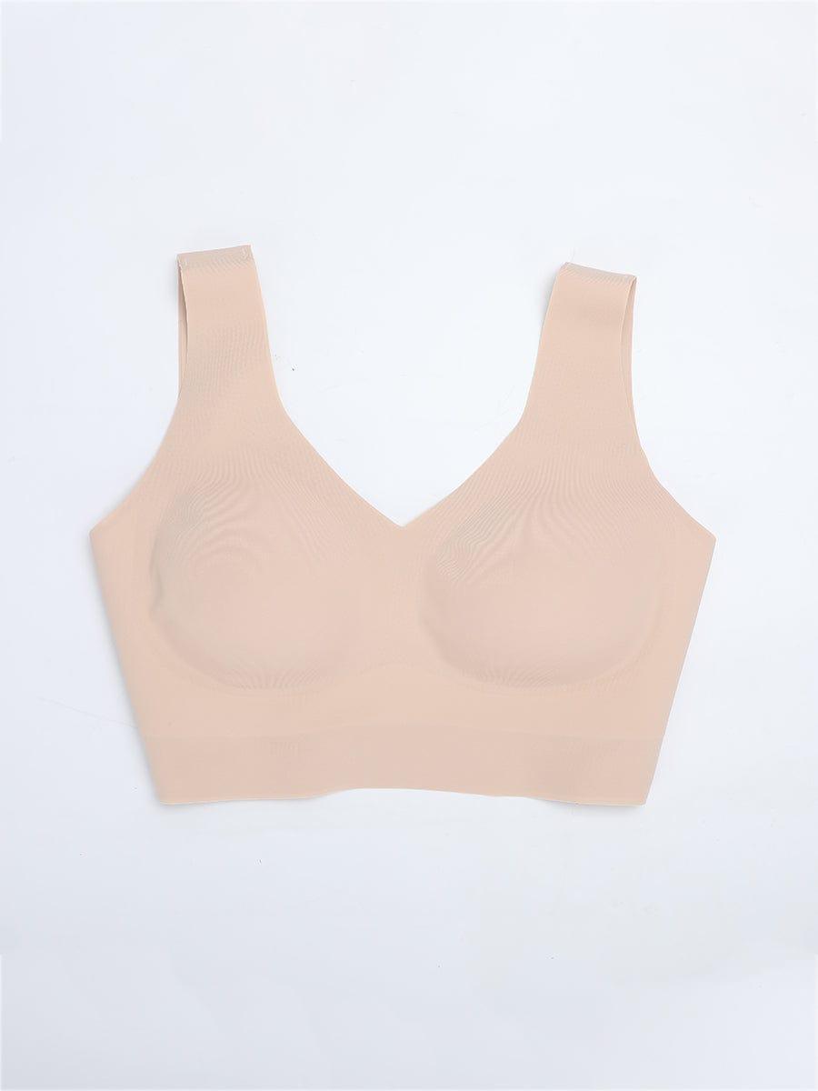 Wholesale Fitted V-Neck Seamless Bra Tank Top