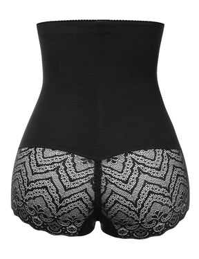 Large Size Butt Lifter with Two Plastic Boning and Elastic Waistband in Black - EliteShapeWear