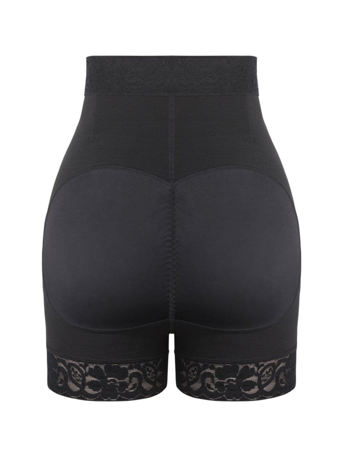 Front Zipper Butt Lifter Shorts High Waist Curve-Creating - EliteShapeWear