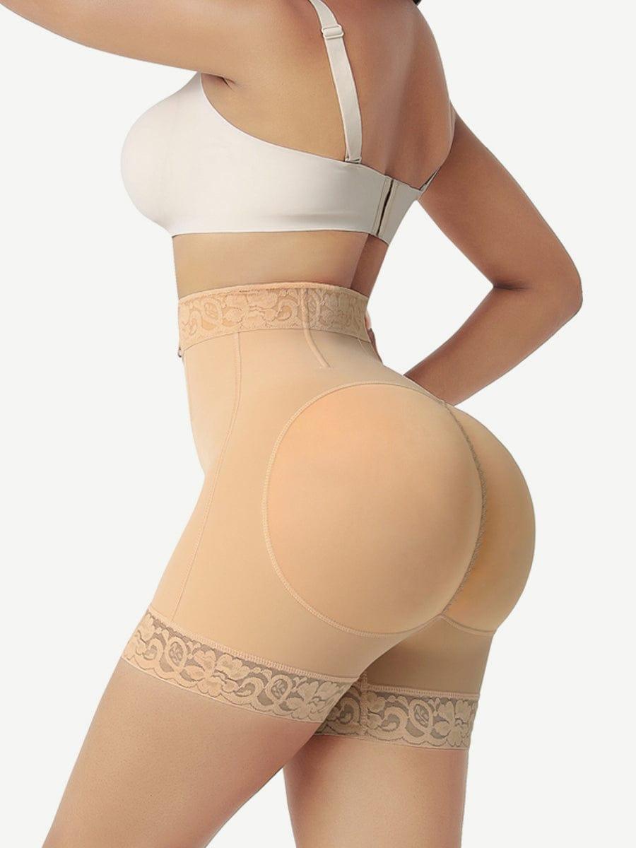 Front Zipper Butt Lifter Shorts High Waist Curve-Creating - EliteShapeWear