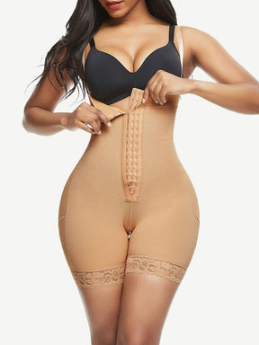 Everyday Shaping Full Body Shaper Fajas Big Size Lace Trim - EliteShapeWear