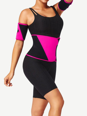 Neoprene Slimming Color Block Waist Trainer Best Tummy - EliteShapeWear