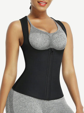 Neoprene Waist Trainer Vest With Front Zipper Wholesale Online - EliteShapeWear